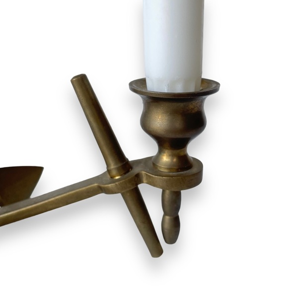 Vintage Brass Anchor Candlestick Holder - Picture 7 of 7